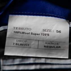Balmain Vintage Grey Wool 7 Slim Fit Singe Breasted Suit XXXL