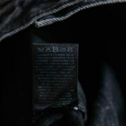 Balmain Grey Distressed Denim Shorts M