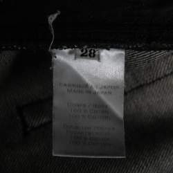 Balmain Grey Distressed Frayed Edged Shorts S