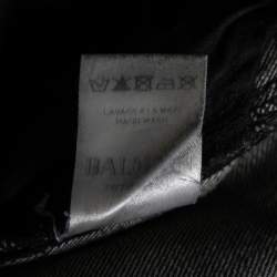 Balmain Grey Distressed Frayed Edged Shorts S