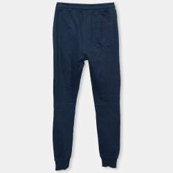Balmain Navy Blue Cotton Jogger Pants S