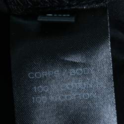 Pre Owned Balmain Black Logo Print Cotton Short Sleeves T-Shirt XXL