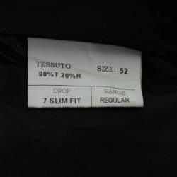 Pre Owned Balmain Blue Tencel Slim Fit Trousers XL