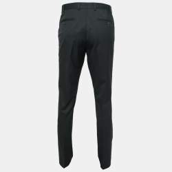 Balmain Black Wool Tailored Pants XL