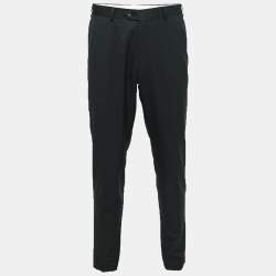 Balmain Black Wool Tailored Pants XL