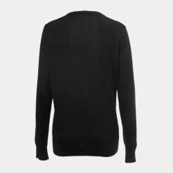 Balmain Black Cashmere Pullover M