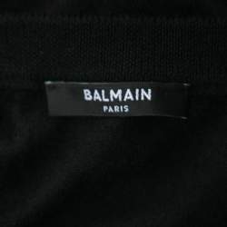 Balmain Black Cashmere Pullover M
