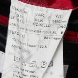 Pre Owned Balmain Navy Blue Wool Button Front Blazer XXL