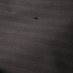 Pre Owned Balmain dark Brown Striped Wool Button Front Blazer XXL