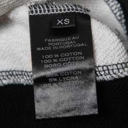 Pre Owned Balmain Black Cotton Contrast Detail Joggers XS