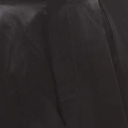 Balmain Black Silk Satin Tailored Tuxedo Pants XL