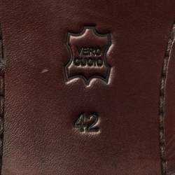 مملوكة مسبقًا حذاء بلمان مزين سير مونك واحد جلد نمط بروغي أسود مقاس 40