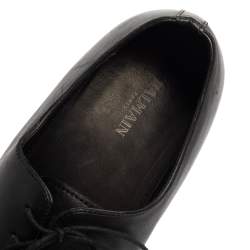 Balmain Black Leather Lace Up Oxfords Size 45