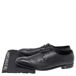 Balmain Black Leather Lace Up Derby Size 46