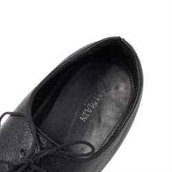 Balmain Black Leather Lace Up Derby Size 46