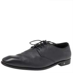 Balmain Black Leather Lace Up Derby Size 46