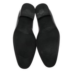 Balmain Black Leather Lace Up Derby Size 43