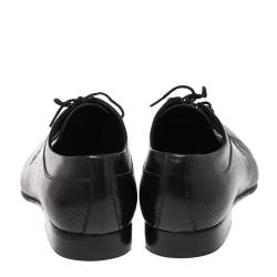 Balmain Black Leather Lace Up Derby Size 43