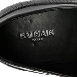 Balmain Black Leather Lace Up Derby Size 43