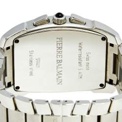 Pre Owned Balmain Grey Stainless Steel Arcade 5741 Men's Wristwatch 38 mm