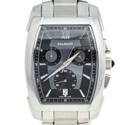 Pre Owned Balmain Grey Stainless Steel Arcade 5741 Men's Wristwatch 38 mm