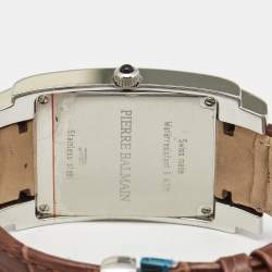 Balmain Brown Stainless Steel Leather B2721.52.54 Men's Wristwatch 32 mm