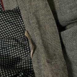 مملوكة مسبقًا Banana Republic Heritage Grey Button Front Slim Fit Blazer L