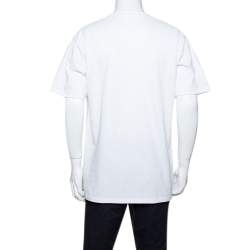 A Bathing Ape White City Logo Print Cotton Crew Neck T-Shirt XL