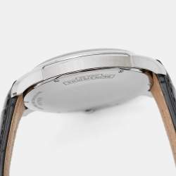 Baume & Mercier Black Stainless Steel Alligator Leather Clifton MOA10366 Men's Wristwatch 45 mm