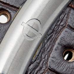 Pre Owned Baume & Mercier Silver Stainless Steel Alligator Leather Classima M0A08731 Men's Wristwatch 42 mm