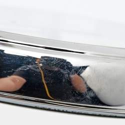 Pre Owned Baume & Mercier Silver Stainless Steel Alligator Leather Classima M0A08731 Men's Wristwatch 42 mm