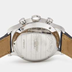 Baume & Mercier Silver Stainless Steel Leather Capeland MOA10005 Men's Wristwatch 42 mm