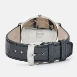 Pre Owned Baume & Mercier Black Stainless Steel Classima MOA08850 Men's Wristwatch 39 mm