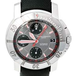 Baume & Mercier Grey Stainless Steel Sultanate Of Oman Edition 65519 Men's Wristwatch 40 mm