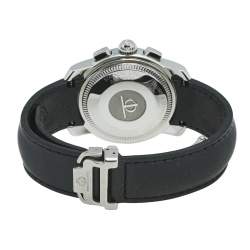 Baume & Mercier Blue Black Stainless Steel Rubber Capeland MV045216 Men's Wristwatch 39 mm 