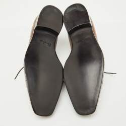 Berluti Brown Leather Lace Up Derby Size 41.5