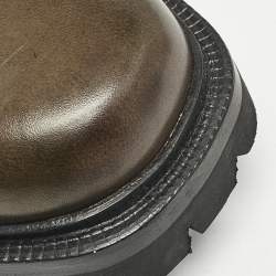 Pre Owned Berluti Brown/Black Leather Brunico 2 Ankle Boots Size 42