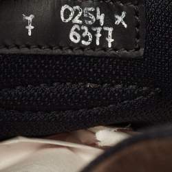 Pre Owned حذاء رياضي بيرلوتي برباط علوي منخفض جلد بروغ أسود مقاس 41.5