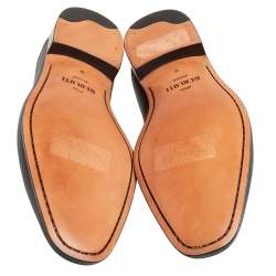 Pre Owned Berluti Burgundy Leather Lorenzo Penny Slip On Loafers Size 43