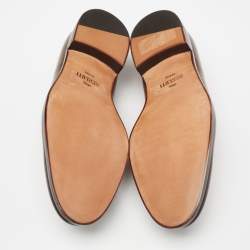 Pre Owned Berluti Brown Leather Slip On Loafers Size 43.5