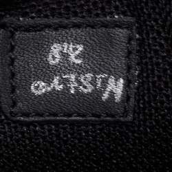 Pre Owned Berluti Black Leather Lace Up Sneakers Size 42.5