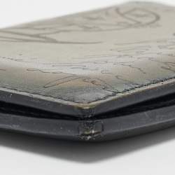 Berluti Olive Green Leather Scritto Card Case