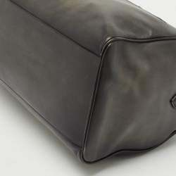 Pre Owned Berluti Nero Grigio Leather Jour Off MM Duffle Bag