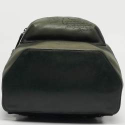 Pre Owned حقيبة ظهر برلوتي جلد سكريتو أخضر حجيم