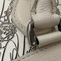 مملوكة مسبقًا Berluti Toile Malbeuf Tote Bag White Pvc Leather Size Xl