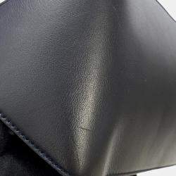 Pre Owned Berluti Calligraphy Tote Bag Green/Navy Leather Canvas