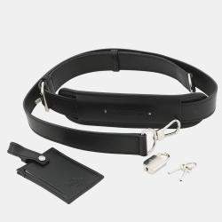 Pre Owned Berluti Signature 2-Way Travel Bag Black Leather