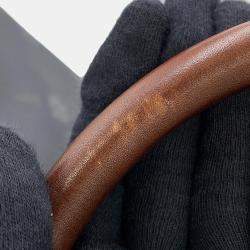 Pre Owned Berluti Signature 2-Way Travel Bag Black Leather