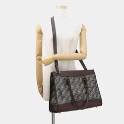 Pre Owned Berluti Cabas Toile Malbeuf Brown Canvas and Leather Tote Bag