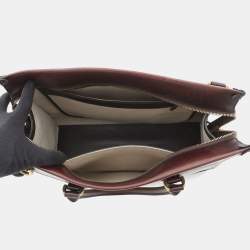 Pre Owned Berluti Cabas Toile Malbeuf Brown Canvas and Leather Tote Bag